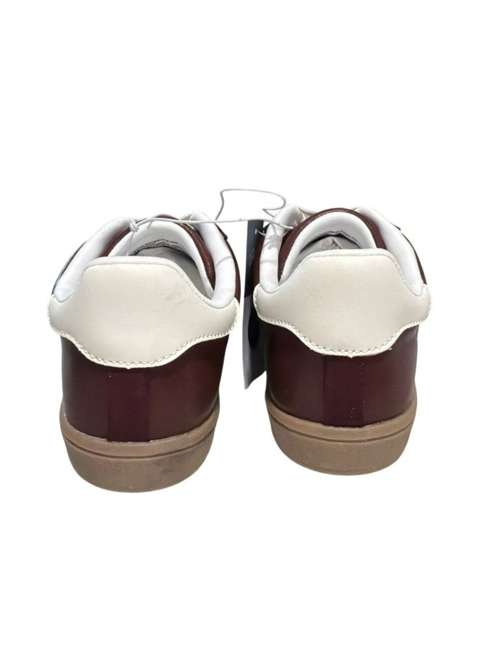 Burgundy & White Sneakers Size 6 New - Picture 4 of 4